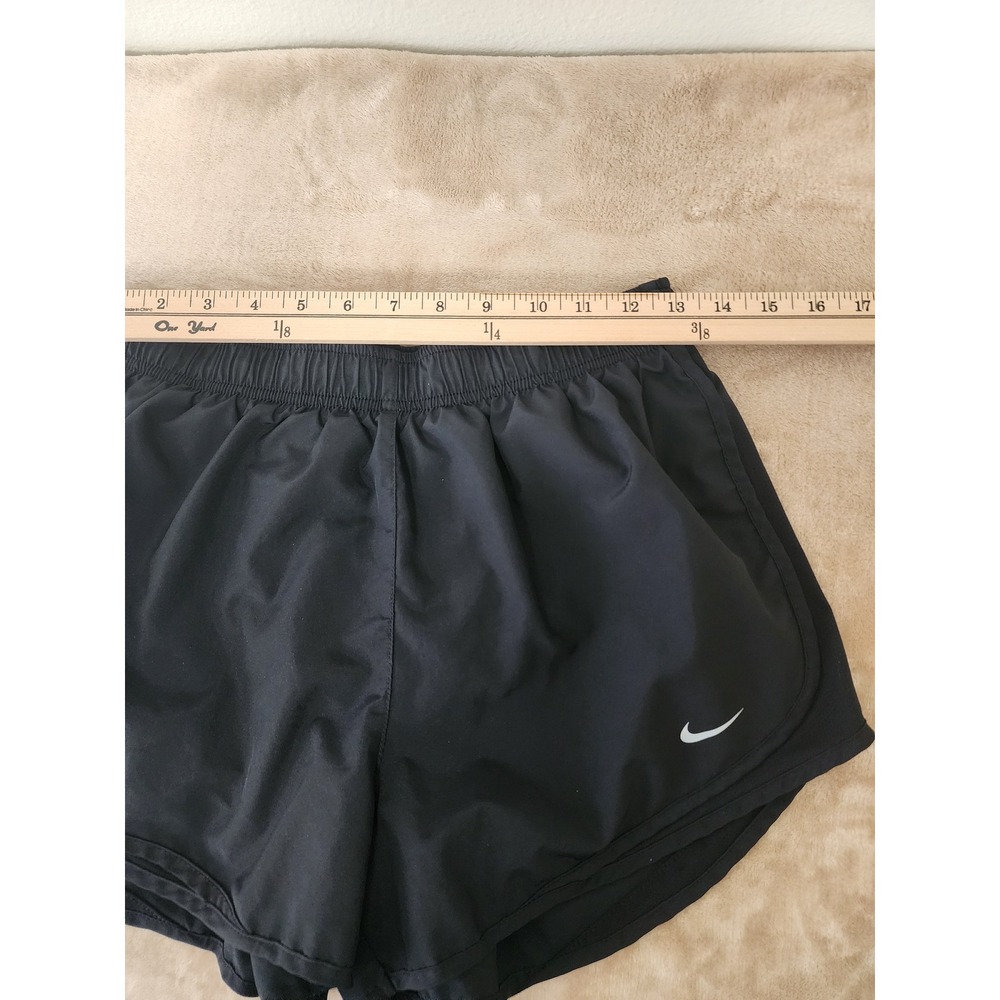 Nike Dri-FIT Womens Running Shorts Black Size Large Athletic Gym Workout L - Picture 3 of 8